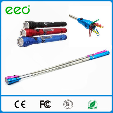 telescopic flexible work light extending led flashlight